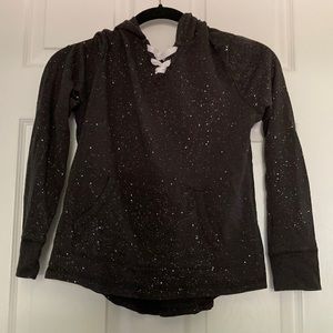 Authentic American Heritage Black Sparkle Hoodie | Size 12 Kids